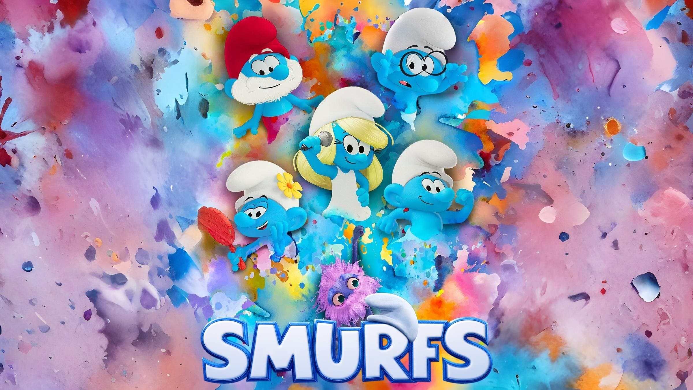 Smurfs backdrop